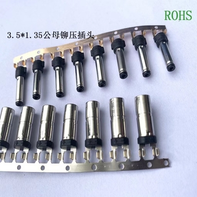 کانکتور DC 3.5-3.8 چنگال تنظیم 3.5 1.35 پلاگین DC بدون شکاف DC پلاگین جک