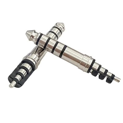 پلاگین هدفون فلزی شده پلاگین 4.4mm 5 قطب 33L اتصال صوتی مردانه