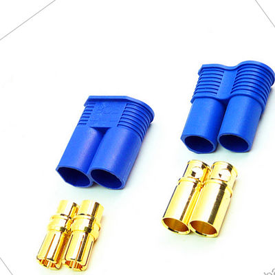 EC8 EC5 EC3 Connector Battery Device Connector Male & Female 5.0mm Gold Plated Connector with Blue Plastic Housing