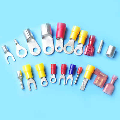 FASTON 187 Tyco TE Connectivity  Amp 61758-2 Quick Disconnects Receptacle 20 16 AWG Straight Brass Auto Connector