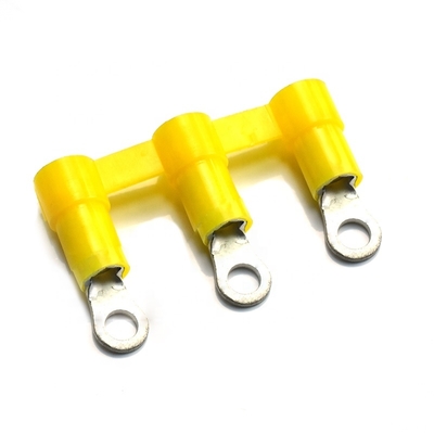 پایانه های حلقه ای سفارشی Qwt 12 Awg، اتصال دهنده های ترمینال بیلچه ای، ترمینال سیم چین دار