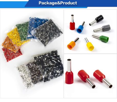 Multi-Color Insulated Nylon Copper Wire Ferrule Crimp Pin Terminal Tubular Terminal Wiring Accessories Lug