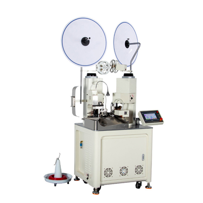 CX-801 دو طرفه سیم ترمینال سیم کشی و چین دار دستگاه تمام اتوماتیک